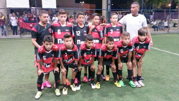 Time Sub-11 da Escolinha de Futebol do Flamengo de Roraima que participou da Copa Fla Brasil 2015